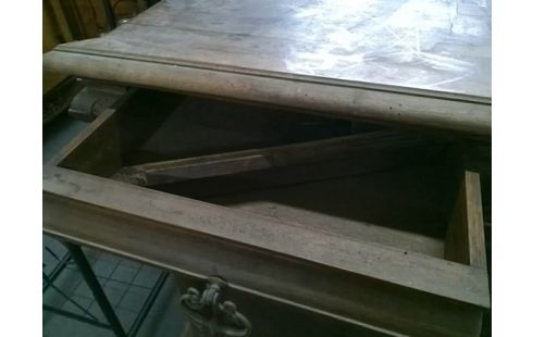 CONSOLE ANCIENNE BOIS 2T (UN BOUT CASSE)