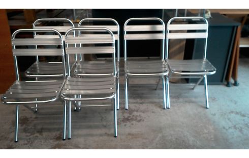 CHAISES PLIANTES LE  LOT DE 6