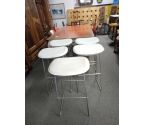 TABOURET DE BAR SKAI BLANC