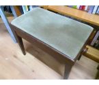 TABOURET DE PIANO VELOURS VERT