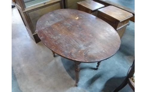 TABLE BOIS OVALE EN L'ETAT