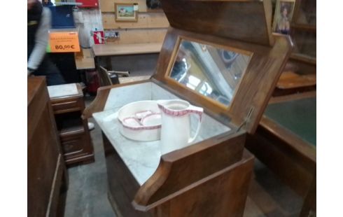 COMMODE DE TOILETTE MARBRE EN L'ETAT