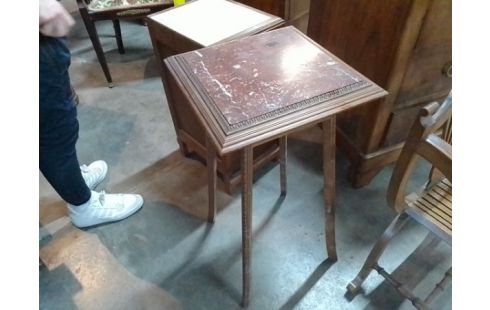 SELLETTE BOIS DESSUS MARBRE