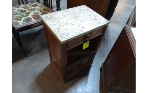 CHEVET 1 TIROIR DESSUS MARBRE
