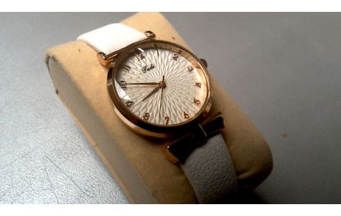 RELOJ BRONCE BLANCA