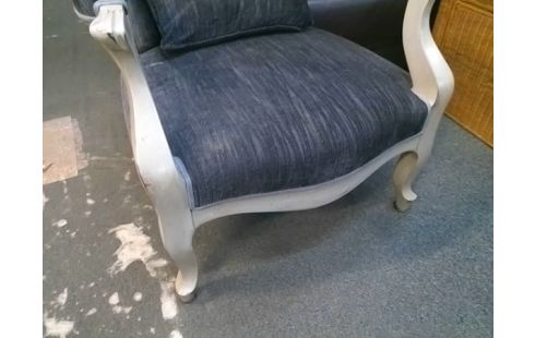 FAUTEUIL VOLTAIRE TISSU GRIS