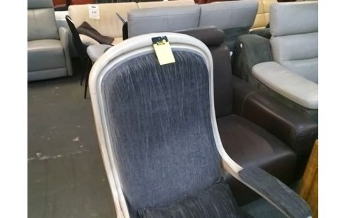 FAUTEUIL VOLTAIRE TISSU GRIS