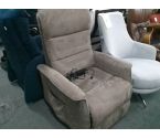 FAUTEUIL RELAX + LEVE FACILE TISSU MARRON