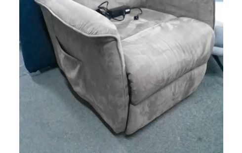 FAUTEUIL RELAX + LEVE FACILE TISSU MARRON