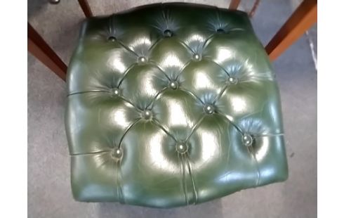 TABOURET STYLE ANGLAIS CUIR