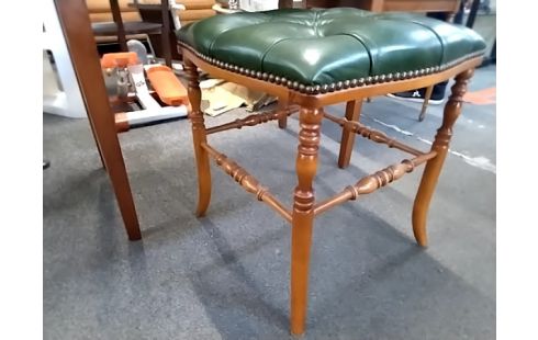 TABOURET STYLE ANGLAIS CUIR