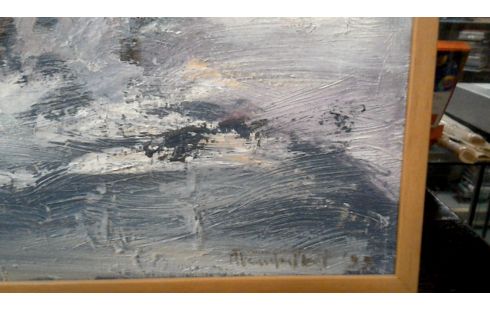 SCHILDERIJ PAARDEN  SIGNATUUR RO