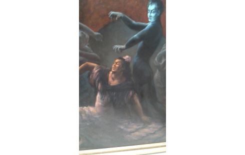 SCHILDERIJ LODE SEBREGTS LEONIDE MASSINE