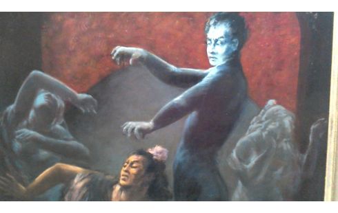 SCHILDERIJ LODE SEBREGTS LEONIDE MASSINE