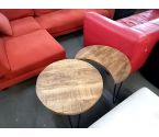 TABLE BASSE RONDE DEMI LUNE