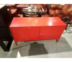 MEUBLE BAS METAL ROUGE 2P