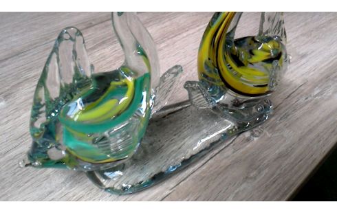 BEELD MURANO 2 VISSEN GLASPASTA