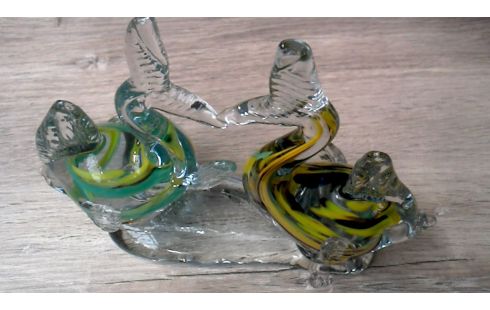 BEELD MURANO 2 VISSEN GLASPASTA