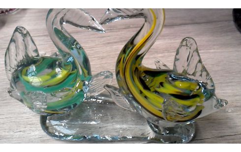 BEELD MURANO 2 VISSEN GLASPASTA