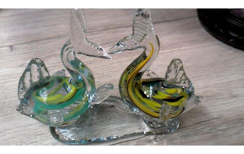 BEELD MURANO 2 VISSEN GLASPASTA