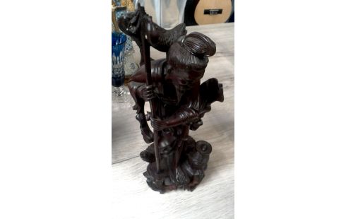 BEELD HOUT VISSER CHINEES