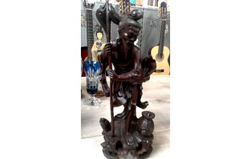 BEELD HOUT VISSER CHINEES