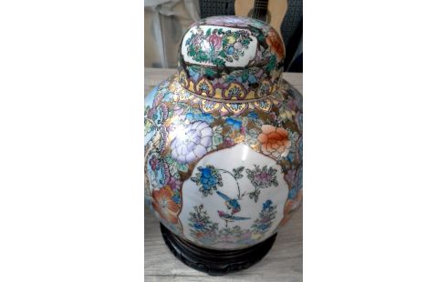 JARRÓN CON TAPA CHINO