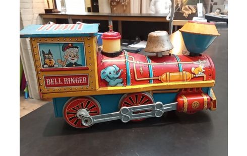 JEU TRAIN TOLE FONCTIONNE VINTAGE