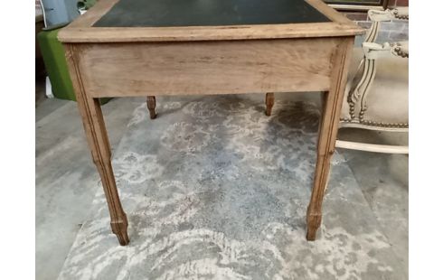 BUREAU CHENE DESSUS VERT STYLE ANGLAIS