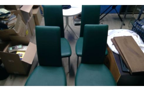 EETKAMERSTOEL RACING  GREEN SETV4