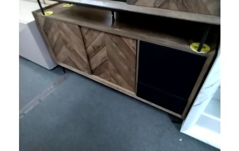 BUFFET MODERNE BOIS ET NOIR