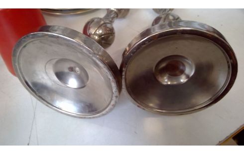 KANDELAARS PAAR  METAL