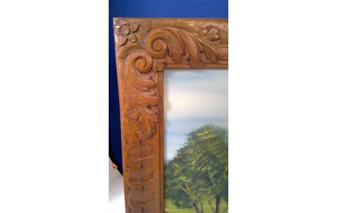 SCHILDERIJ KADER  HANDGESNEDEN HOUTEN