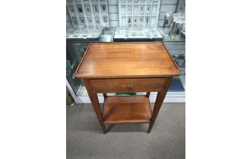 TABLE D'APPOINT MERISIER 1 TIROIR