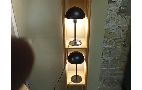 LAMPE À POSER NOIRE LA PAIRE