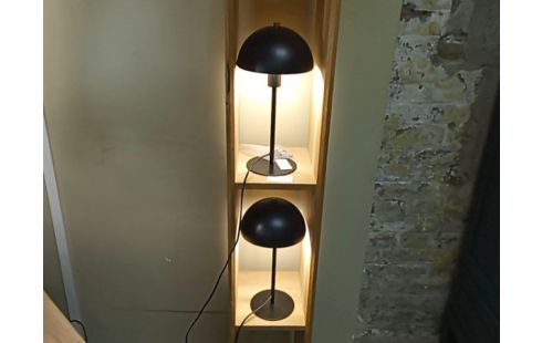 LAMPE À POSER NOIRE LA PAIRE