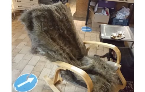 VESTIAIRE PLAID À POILS