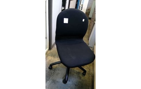 CHAISE DE BUREAU TISSU NOIR