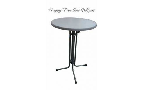 TISCH HOCH RUND GRAU ABNEHMBAR