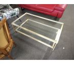 TABLE BASSE PLATEAUX VERRE