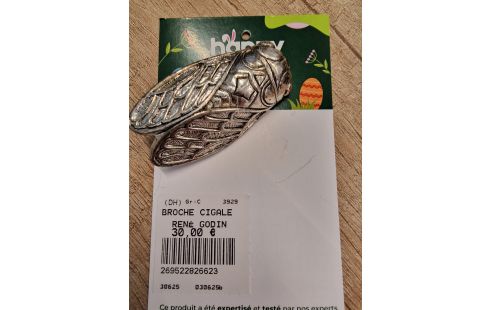 BROCHE CIGALE RENÉ GODIN