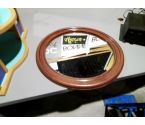 MIROIR ROND CADRE PVC MARRON