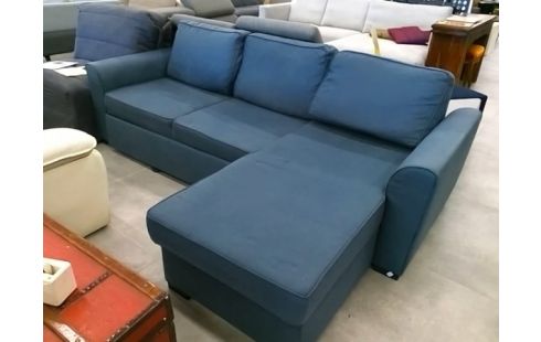 CANAPE D'ANGLE TISSU BLEU Lit -MAISON DU MONDE