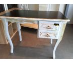 BUREAU PLATEAU NOIR COULEUR GRIS ARGENT