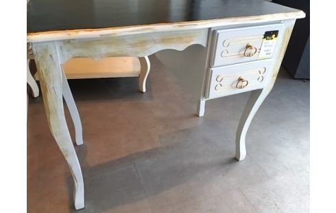 BUREAU PLATEAU NOIR COULEUR GRIS ARGENT