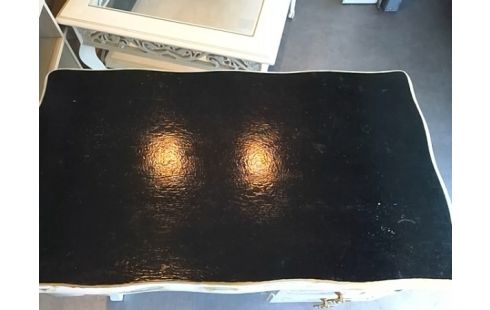 BUREAU PLATEAU NOIR COULEUR GRIS ARGENT