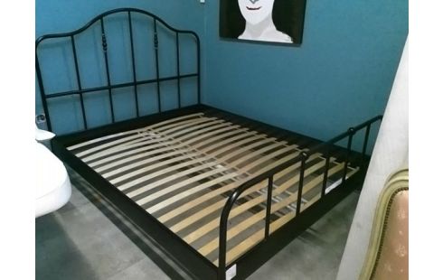 LIT + SOMMIER MPETAL NOIR - IKEA  140 X 190