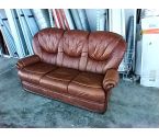 CANAPE 3 PLACES CUIR MARRON