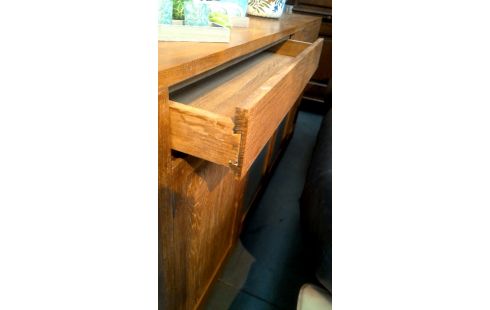 APARADOR BAJO TECA 4 PUERTAS 2 CAJONES