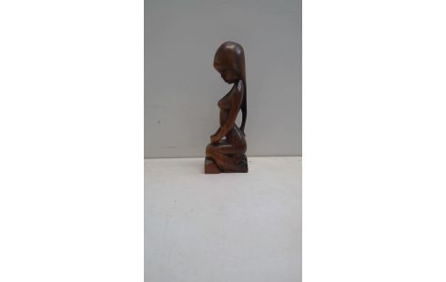 ESTATUÍLLA, , DESNUDO, , MADERA